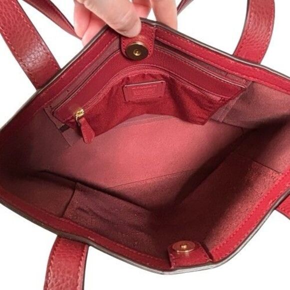 Coach Tote Bag 27 Color Block Horse and Carriage C5775 Bright Violet $328 - Picture 7 of 16